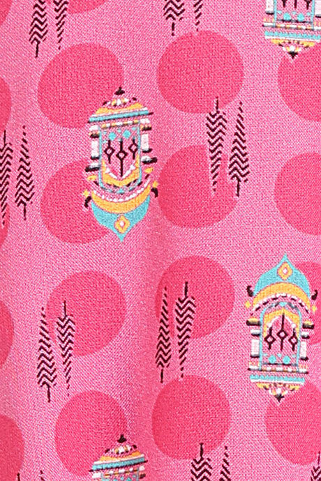 Zivame Jewel Garden Woven Pyjama Set - Fruit Dove — image 7
